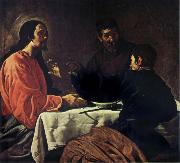 VELAZQUEZ, Diego Rodriguez de Silva y The Supper at Emmaus oil painting
